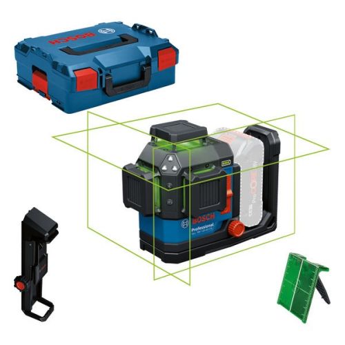 Bild: BOSCH-EW GLL 18V-120-33 CG + DK20 + L-BO Messlaser Kl.2 120m Sichtb.Signal