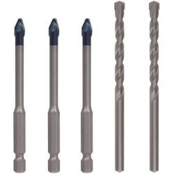 Bosch EXPERT HEX-9 HardCeramic Bohrer, 5tlg mixed Set 6mm