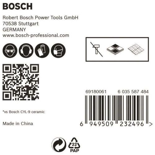 Bild: Bosch EXPERT HEX-9 HardCeramic Bohrer, 5tlg Set 4/5/6/8/10