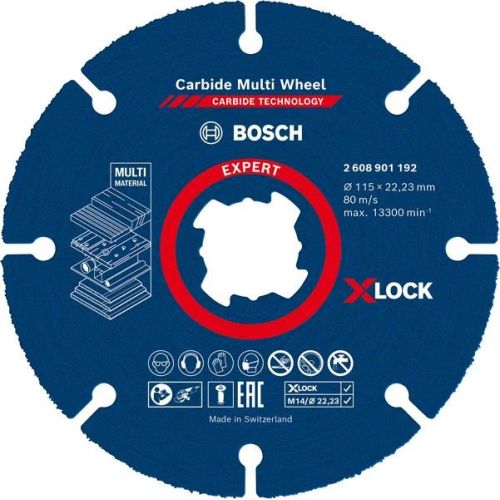 Bild: Bosch EXPERT X-LOCK Carbide Multiwheel 115x22.23mm