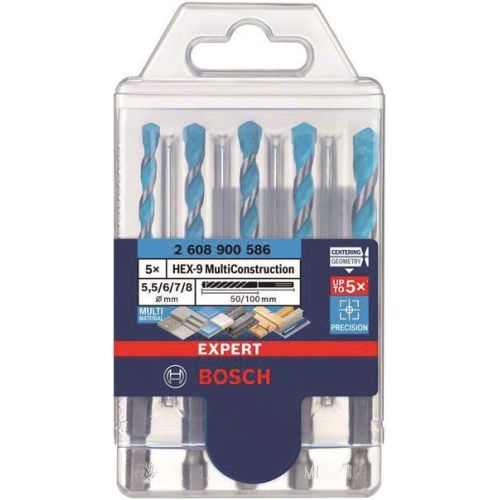 Bild: Bosch HEX-9 MC Bohrer-Set, 5tlg 5.5/6/7/8