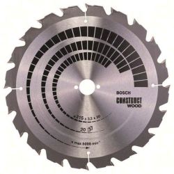 Bosch Kreissägeblatt Construct Wood 315x30x3,2mm Z20FWF 2 608 640 691