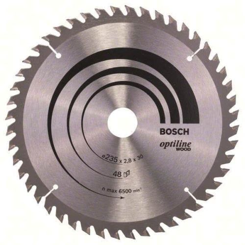 Bild: Bosch Kreissägeblatt Optiline Wood 235x30/25x2,8mm Z48WZ 2 608 640 727