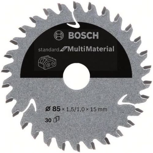 Bild: Bosch Kreissägeblatt Standard for Multimat. 85 x 1,5/1 x 15, 30 Zähne