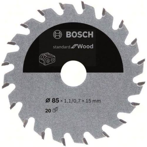 Bild: Bosch Kreissägeblatt Standard for Wood 85 x 1,1/0,7 x 15, 20 Zähne