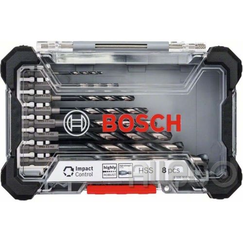 Bild: Bosch PT HSS-Spiralbohrer-Set 8-teil. DIN338 1 2 608 577 146