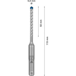 Bosch SDS Hammerbohrer EXPERT plus-7X 5x50x115mm