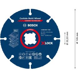 Bosch Trennscheibe EXPERT X-LOCK Carbide 125x22.23mm