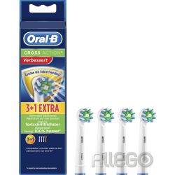 Braun Oral-B Aufsteckbürste Mundpflege- EB CrossAc Bakts 3+1