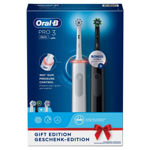 Bild: Braun Oral-B PRO 3 3900 Duopack Black-White Edition JAS22