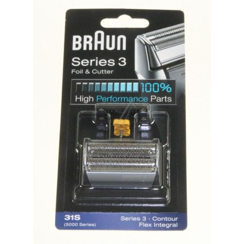Bild: Braun Scherkopf 31S für Rasierer 81387940 Kombipack, Silber
