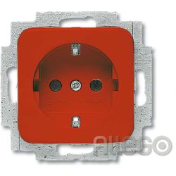 Busch-J. SCHUKO Steckdosen-Einsatz rot 20 EUCKS.217-101