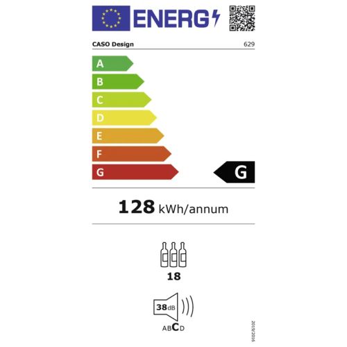 Bild: Caso WineSafe 18 EB INOX Weinkühlschrank