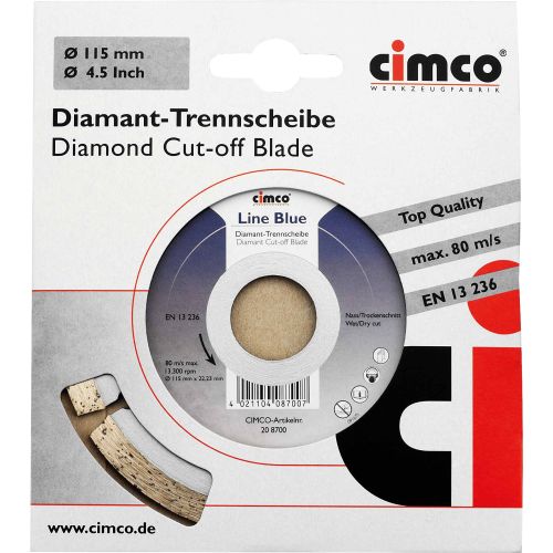 Bild: CIMCO Diamanttrennscheibe D=125mm 20 8702