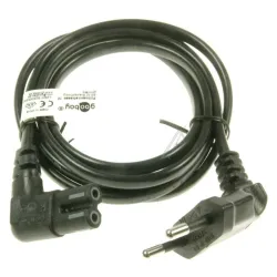 COM Winkel-Netzkabel für Fernsehen & Telefonie ART90952 1,5m, schwarz