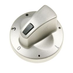 Drehknopf für Amica Ofen 8015769 silber, Backofen-Knopf