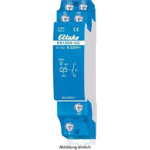 Bild: Eltako ES12DX-UC Stromstoßschalter 1 Schließer potentialfrei 16A 250V (21100002)