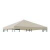 FRG Ersatzdach 3x3 Meter, Polyester mit PVC-Beschichtung, ecru 424351