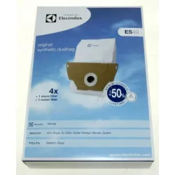 ES49 Beutel & Filter für Staubsauger Electrolux 9002565464 (4 Beutel, 1 Motorfil