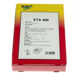 Eta406-Beutel für Staubsauger Filterclean 000062K 6 Stück