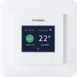 Etherma eTOUCH-eco Schaltereinbauthermostat, 230V Raumtemperaturregler, 2-Draht