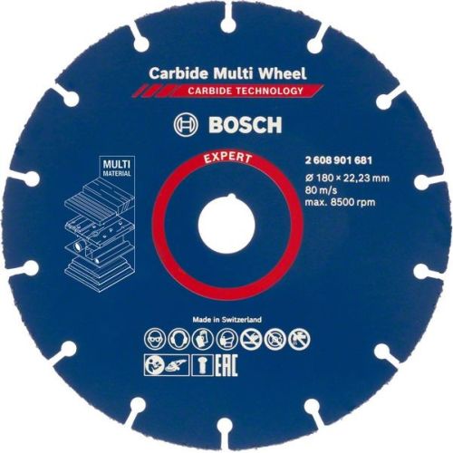 Bild: EXPERT Carbide MultiWheel Trennscheibe, Ø 180mm (Bohrung 22,23mm, gerade)