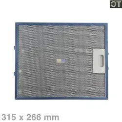 Fettfilter Whirlpool 480122102168 AFM-1 Metallfilter 315x267mm