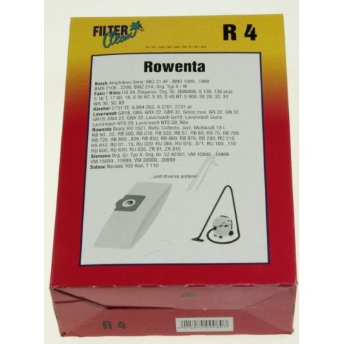 Bild: FilterClean Staubsaugerbeutel R4 000113K 4er-Pack