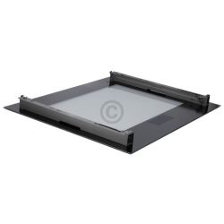 Frontglasscheibe für 60cm Geräte; Farbe:schwarz;Edelstahl 00776102