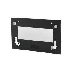 Frontglasscheibe schwarz, geklebt, Edelstahl-Applikation,Kompakt, StudioLine,