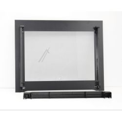 Frontscheibe-Satz für Ofen Electrolux 6619285007 Tür, schwarz