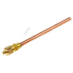 Füllrohr mit Schraderventil für Kühlschrank Com 10004340 120mm, 1/4" SAE