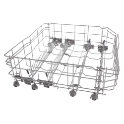 Geschirrkorb silber, 8 Klappstachel, Gläseranlagebügel, Tassenablagen 20003239