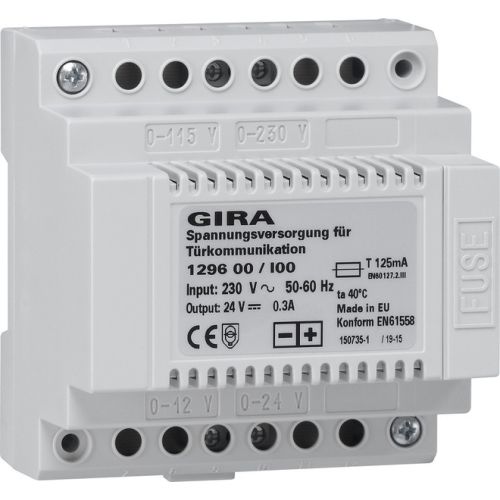 Bild: Gira 129600 Spannungsversorgung REG 24V DC 300mA für KNX oder Türkommunikation