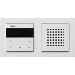 Gira 232029 Unterputz-Radio IP inkl Rahmen E2 reinweiß glänzend, BT, Sonos