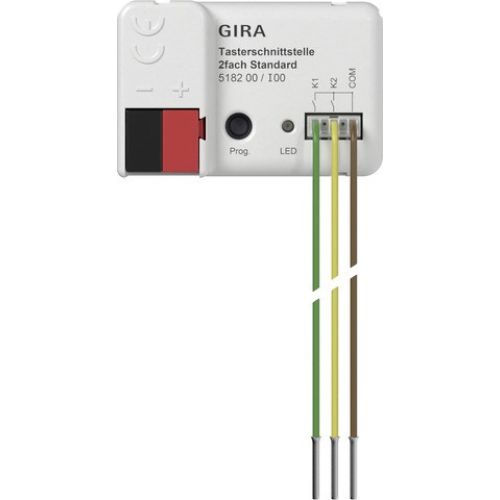 Bild: GIRA 518200 Tasterschnittst. 2f Standard KNX Secure