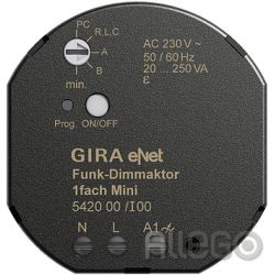 Gira 542000 Funk Dimmaktor Mini 20 250 VA Gira eNet