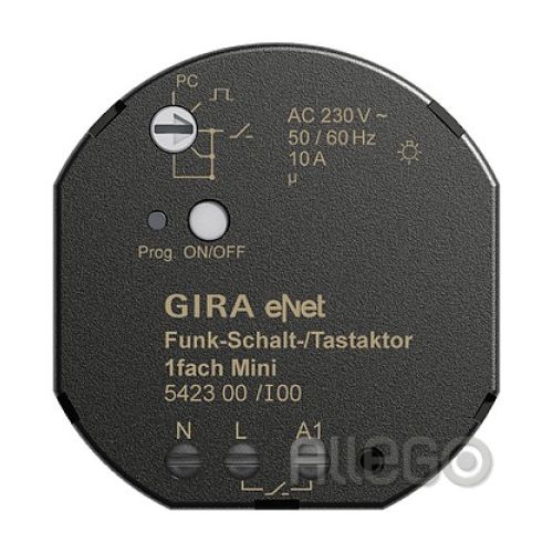 Bild: Gira 542300 Funk Schalt Tastaktor Mini 1fach