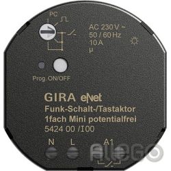 Gira 542400 Funk Schalt Tastaktor Mini 1f pot.frei