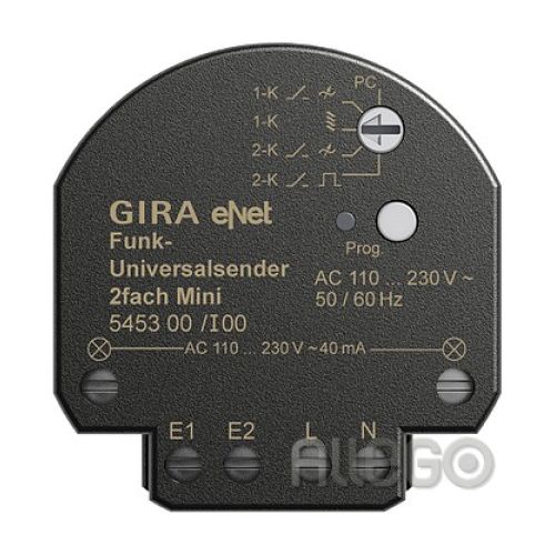 Bild: Gira 545300 Funk Universalsender Mini 2fach eNet