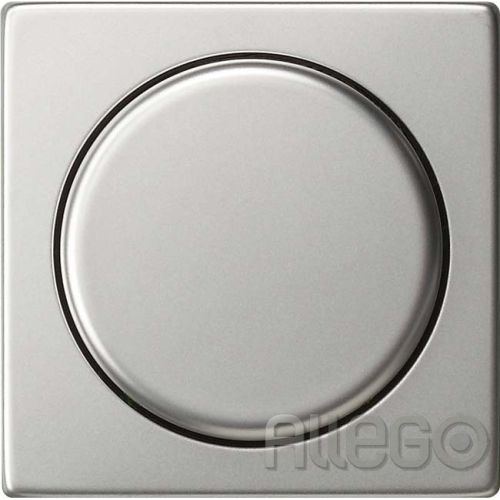 Bild: Gira Abdeckung + Knopf f.Dimmer u.Potentiom. System 55 Edelstahl 0650600