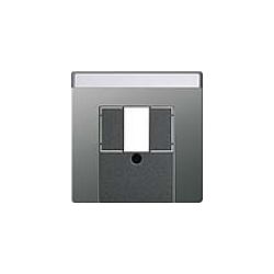 Gira Abdeckung TAE+USB mit B-Feld 0876600 System 55 Farbe Edelstahl