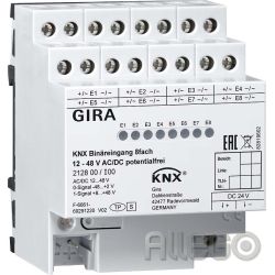 Gira Binäreingang 8f. KNX 12-8V AC/DC 212800