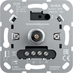 GIRA Drehzahlstellereinsatz speed reguliert 246000