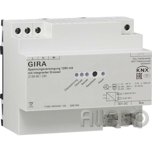 Bild: GIRA KNX-Spannungsversorgung 1280mA Drossel REG 213800