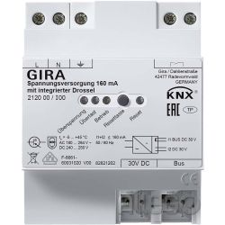 Gira KNX-Spannungsversorgung 160mA Drossel REG 212000