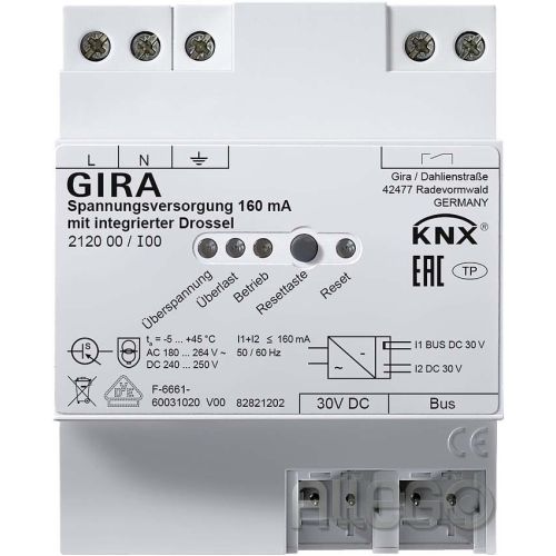 Bild: Gira KNX-Spannungsversorgung 160mA Drossel REG 212000