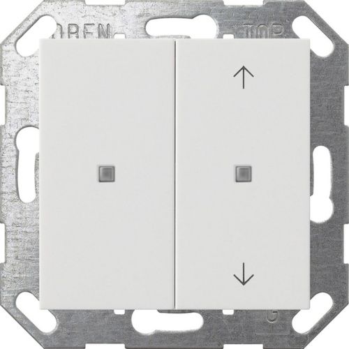 Bild: GIRA KNX Taster Wippe 2f rws unbedruckt/Pfeile 517503