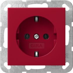 Gira SCHUKO-Steckd. System 55 Rot 4455108