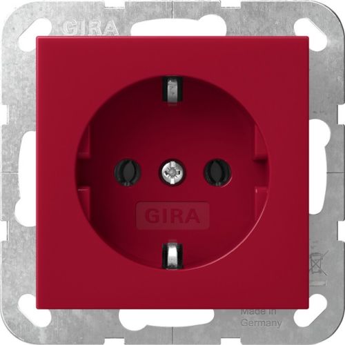 Bild: Gira SCHUKO-Steckd. System 55 Rot 4455108